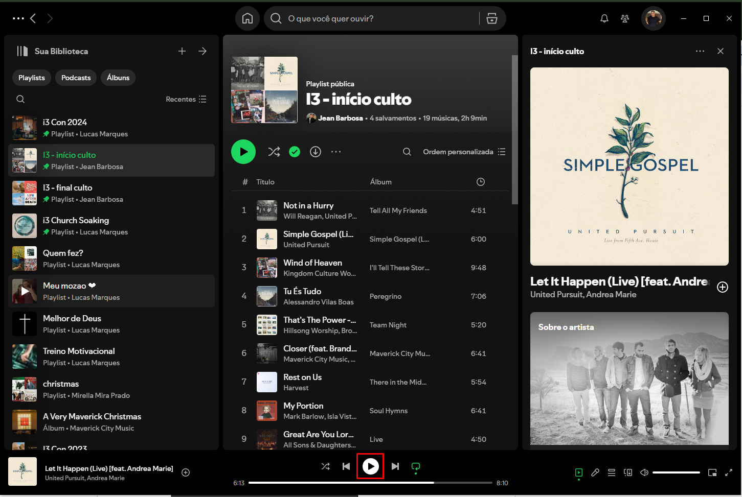 Pausar Spotify