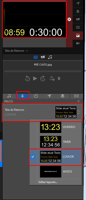 Template com letras